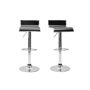 Schwarze Barhocker / K&uuml;chenhocker Design WAVE - Satz von 2  image pub1