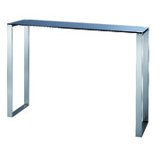 Schwarze moderne Konsole INOLA aus Glas und Edelstahl image pub1