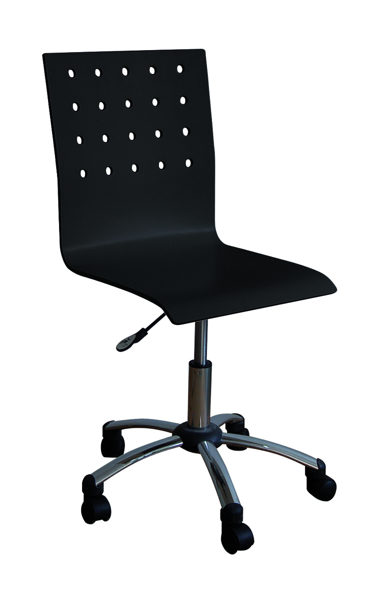 Schwarzer B&uuml;ro-Rollstuhl ALEXIA