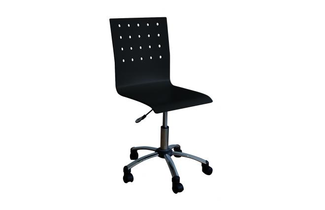 Schwarzer B&uuml;ro-Rollstuhl ALEXIA