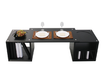 Schwarzer Couchtisch 2 Regale  Cin&eacute; dinner up to you by Dominique David