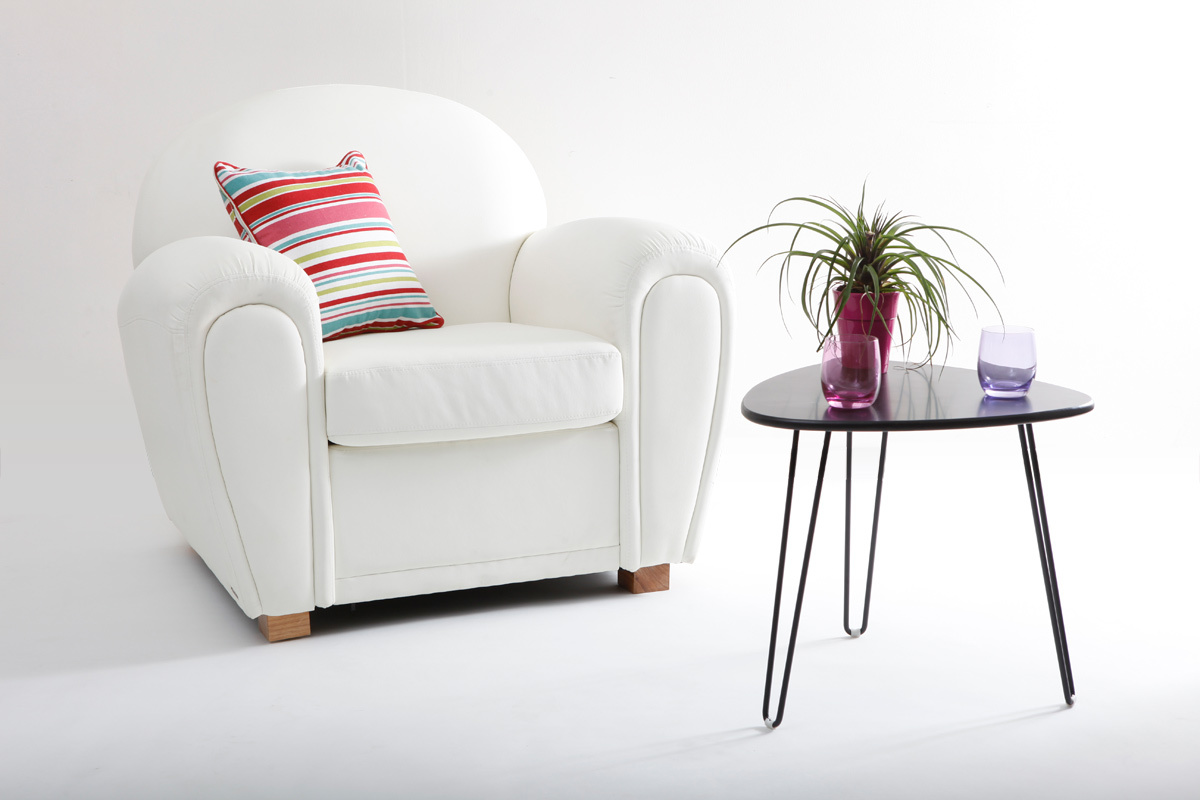 Schwarzer Designer Couchtisch LAKEA 