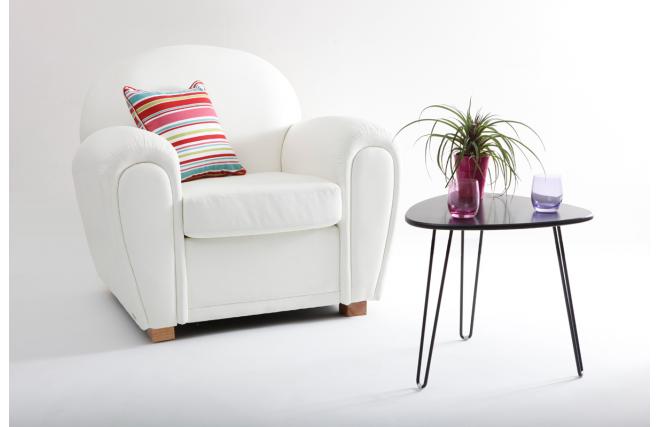 Schwarzer Designer Couchtisch LAKEA 