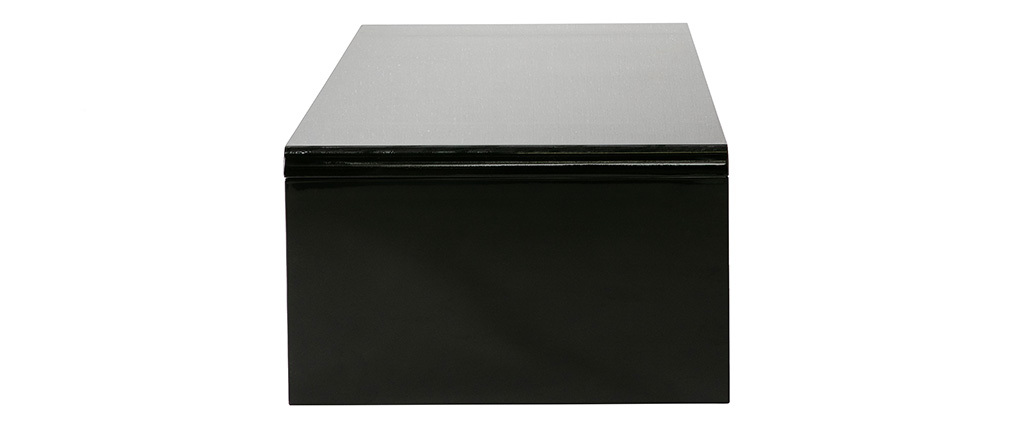 Schwarzer hochklappabarer Designer Couchtisch mit Schwarzer hochklappabarer Designer Couchtisch mit
