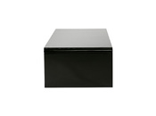 Schwarzer hochklappabarer Designer Couchtisch mit Verstauungsraum LOLA 