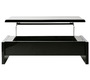 Schwarzer hochklappabarer Designer Couchtisch mit Verstauungsraum LOLA 
