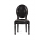 Schwarzer Medaillon �Stuhl FLORENCE - Satz von 2