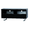 Schwarzes Design Fernsehm&ouml;bel LEA - 2 F&auml;cher und 2 Schubladen