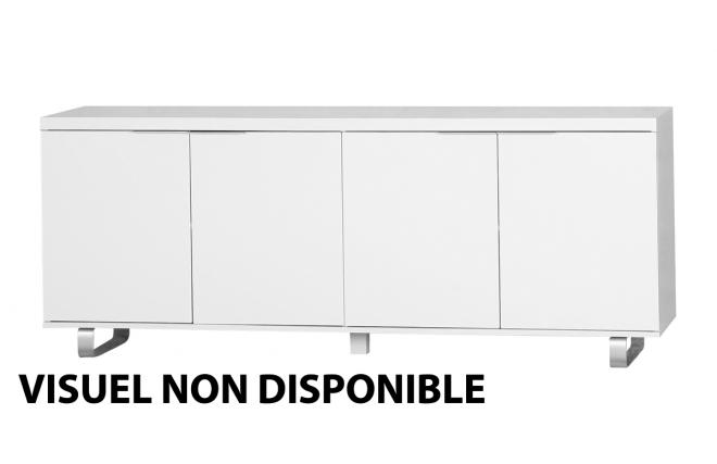 Schwarzes Sideboard / Anrichte LEA - 4 T&uuml;ren
