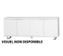 Schwarzes Sideboard / Anrichte LEA - 4 T&uuml;ren