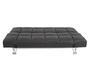Schwarzes verstellbares Sofa / Schlafsofa MANHATTAN aus Leder � dreisitzig image 2
