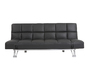 Schwarzes verstellbares Sofa / Schlafsofa MANHATTAN aus Leder � dreisitzig image 4