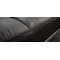 Schwarzes verstellbares Sofa / Schlafsofa MANHATTAN aus Leder � dreisitzig