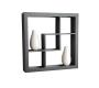 Schwarzes Wandregal MADISON