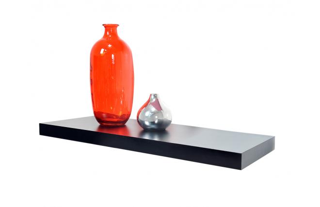 Schwarzfarbenes Wandregal MANHATTAN 60 cm