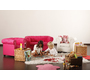 Sessel BABY CHESTERFIELD - Farbe Himbeere
