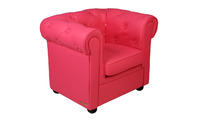 Sessel BABY CHESTERFIELD - Farbe Himbeere