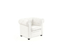 Sessel BABY CHESTERFIELD - Farbe wei&szlig;