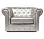 Sessel CHESTERFIELD - erh&auml;ltliche Farbe : silberfarben