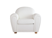 Sessel Club weiss aus B&uuml;ffel-Leder New Club