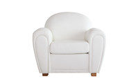 Sessel Club weiss aus B&uuml;ffel-Leder New Club