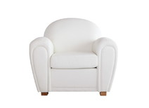 Sessel Club weiss aus B&uuml;ffel-Leder New Club