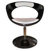 Sessel GROOVY schwarz / PU wei&szlig; image pub1