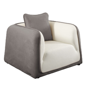 Sessel ITALIA Farbe wei&szlig; und grau image pub1