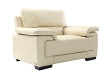 Sessel PITTSBURG Leder creme 
