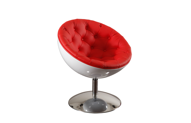 Sessel / Sitz NEW STANLEY Farbe wei&szlig; und rot