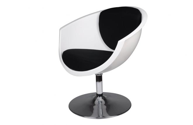 Sessel / Sitzm&ouml;bel NEW GROOVY schwarz und wei&szlig;