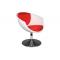 Sessel / Sitzm&ouml;bel NEW GROOVY wei&szlig; und rot