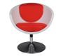 Sessel / Sitzm&ouml;bel NEW GROOVY wei&szlig; und rot image 3
