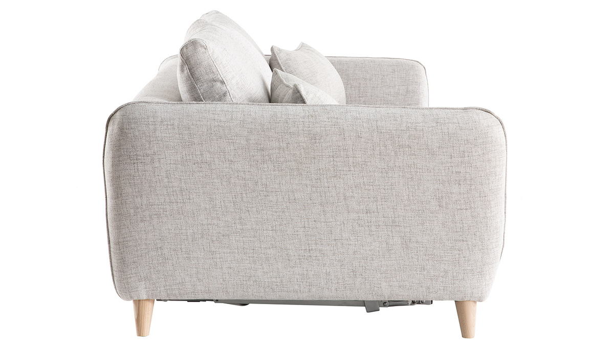 Sofa skandinavisch 3 Pltze hellgrau-meliert CREEP