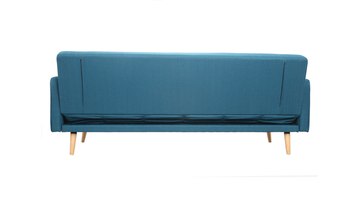 Sofa verstellbar 3 Pltze skandinavisches Design Blaugrn ULLA