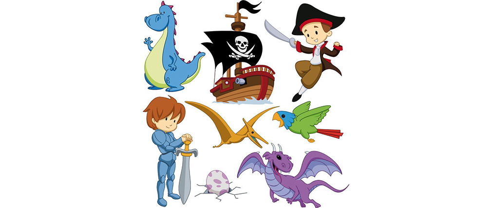 Sticker Junge 30x30cm 
