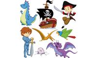 Sticker Junge 30x30cm 