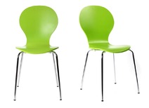 St&uuml;hle NEW ABIGAIL design stapelbar apfelgr&uuml;n (2)