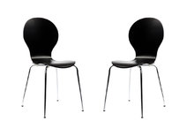 St&uuml;hle NEW ABIGAIL design stapelbar schwarz (2)