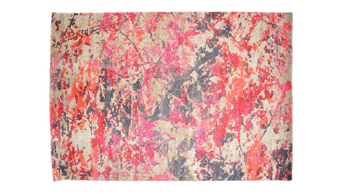 Teppich mehrfarbiges Muster fr Innen- und Auenbereich 150 x 220 cm ANOUCHKA