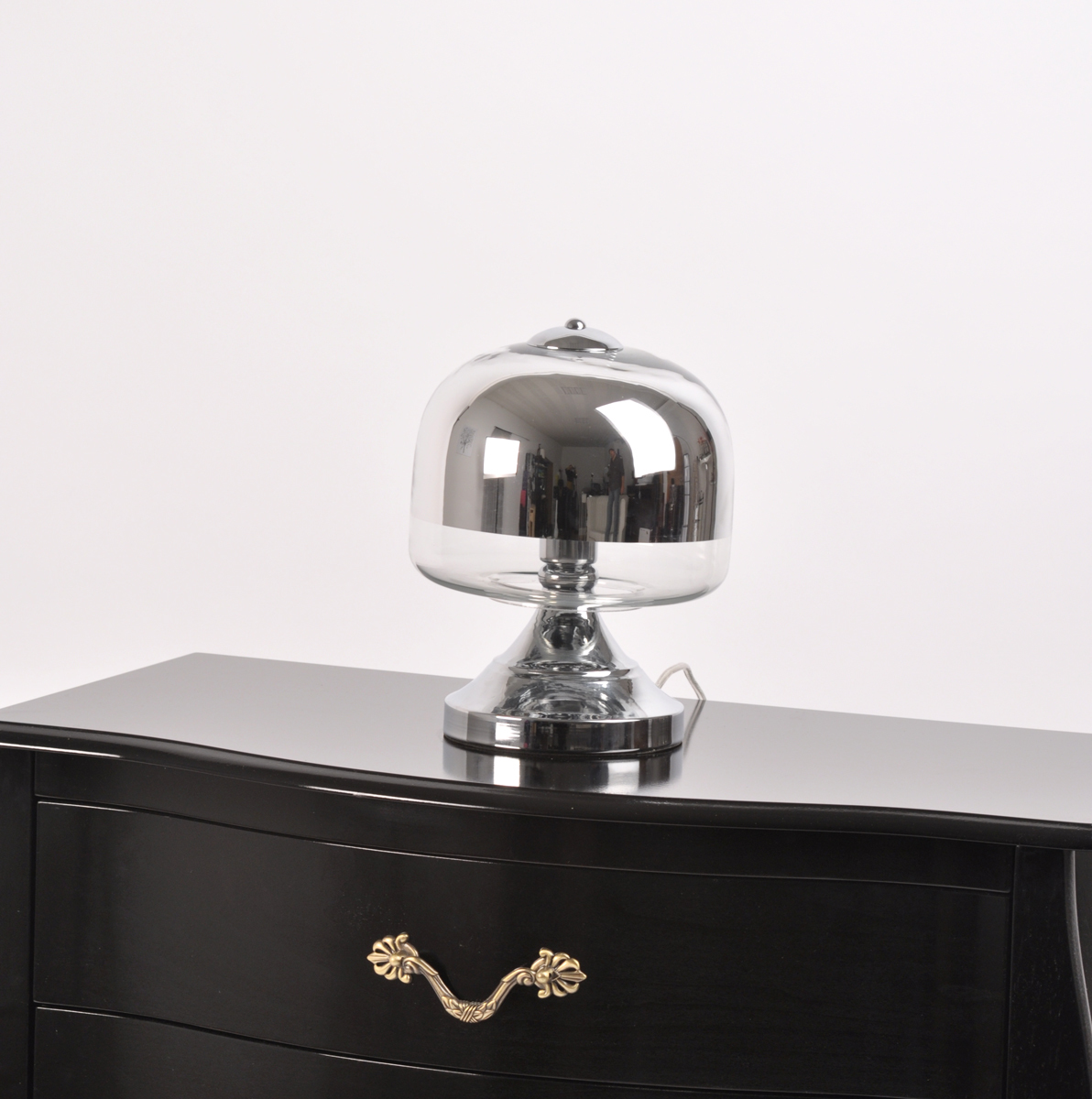 Tischlampe aus Spiegelglas und Chrommetall MALENA image 1