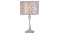 Tischlampe CAPETOWN - weiss und silberfarbene