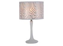 Tischlampe CAPETOWN - weiss und silberfarbene