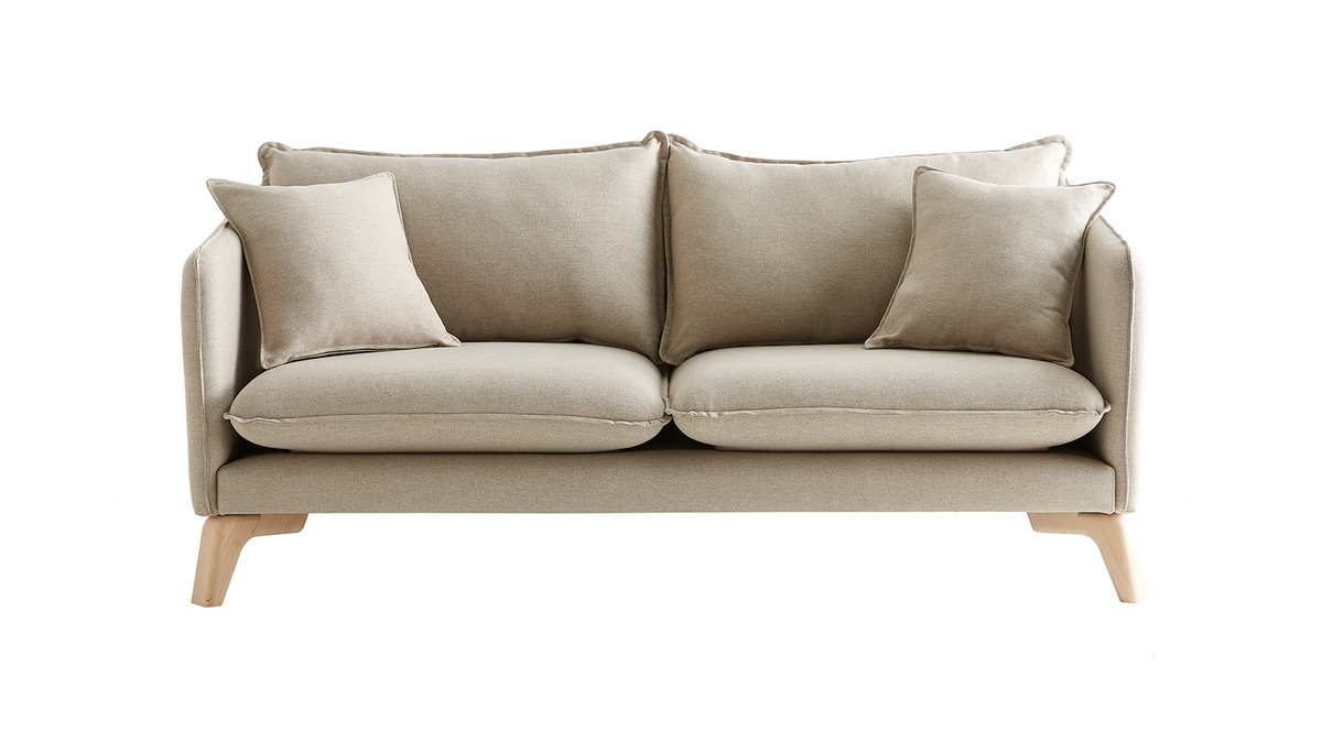 Umweltfreundliches 3-Sitzer-Sofa aus natrlichem Recyclingstoff FOREST