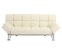 verstellbares Sofa / Schlafsofa MANHATTAN aus Leder - dreisitzig - beige