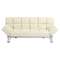 verstellbares Sofa / Schlafsofa MANHATTAN aus Leder - dreisitzig - beige