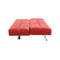 Verstellbares Sofa / Schlafsofa MANHATTAN aus Leder � dreisitzig - rot