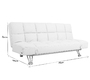 Verstellbares Sofa / Schlafsofa MANHATTAN aus Leder � dreisitzig - rot