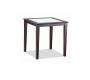 Viereckiger Bartisch POLLY � Eiche/Mattglas � Kolorit Wenge