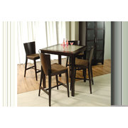 Viereckiger Bartisch POLLY � Eiche/Mattglas � Kolorit Wenge image pub1
